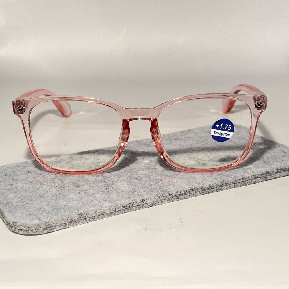 1515 Colette 1.75 Pink Reading Glasses Soft Butterfly Readers NWT - Picture 2 of 9